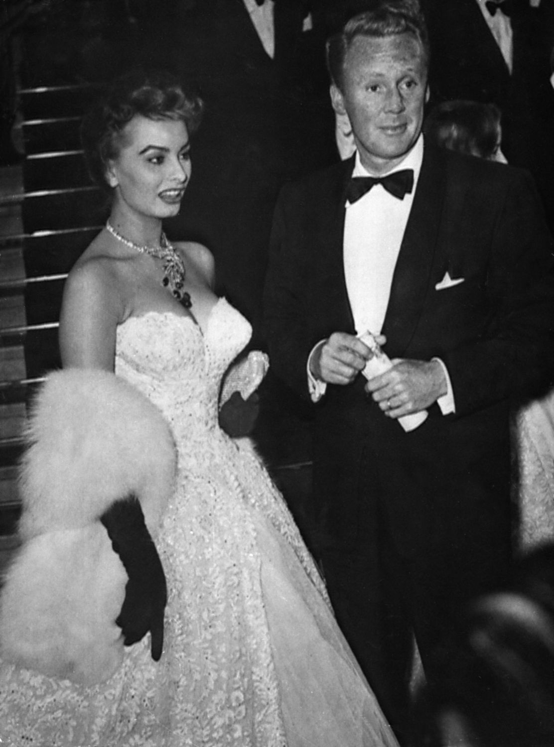 SOPHIA LOREN VAN JOHNSON 1955
